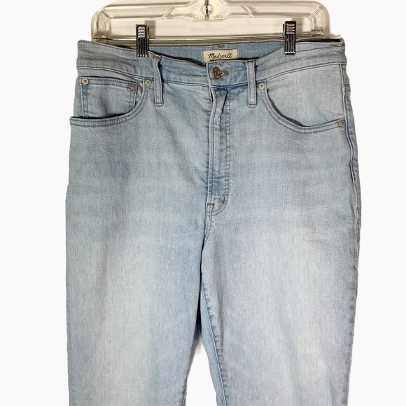 Madewell The Perfect Vintage Straight Jeans Size 31 light Wash High Rise y2k - Picture 6 of 16